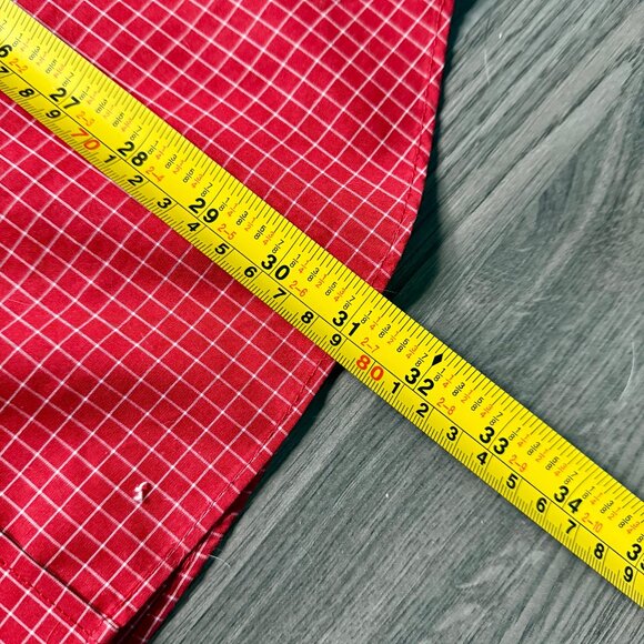 L.L. Bean Men's Wrinkle-Free Kennebunk Sport Short Sleeve Shirt - Red - Picture 5 of 5